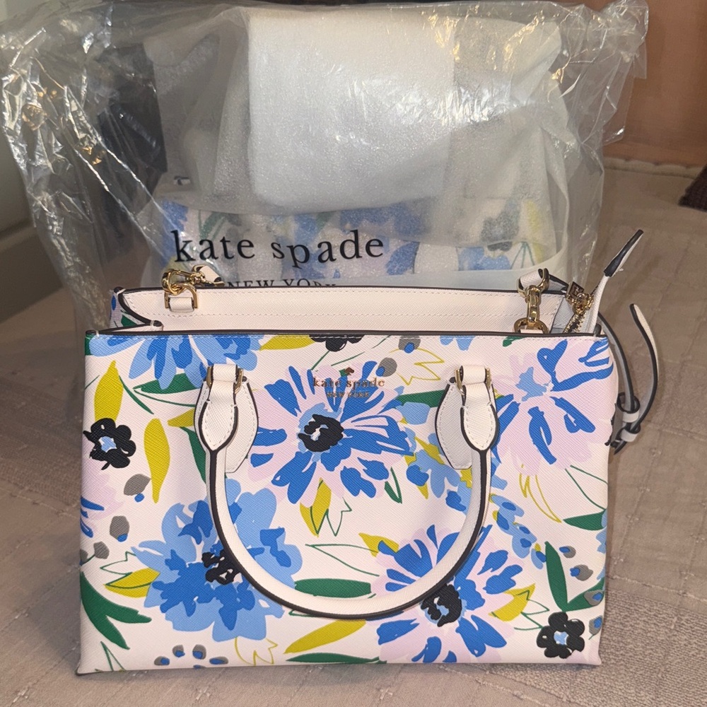 NWT KATE SPADE RAE FLORAL MEDIUM SATCHEL